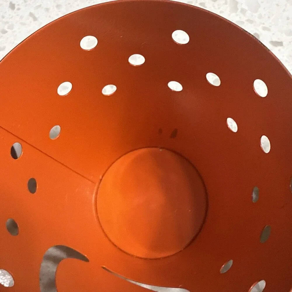 Hallmark Halloween BOO Metal Cutout‎ Candle Holders Tealight Votive Black Orange